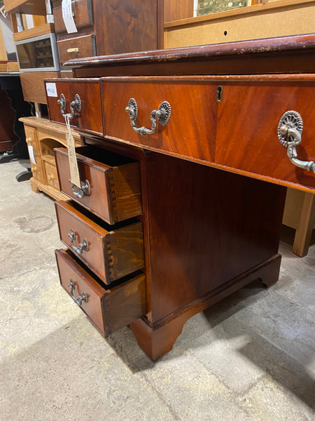 Leather Topped Captain’s Desk
