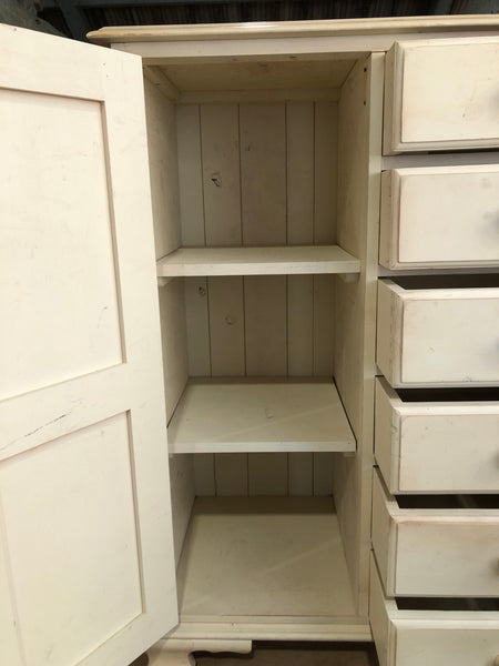 Cream Painted Compact Linen Cupboard