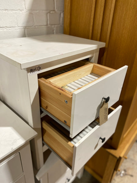 Pair of White Bedside Tables