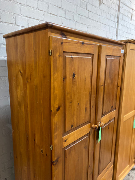REF - Pine Two Drawer Wardrobe