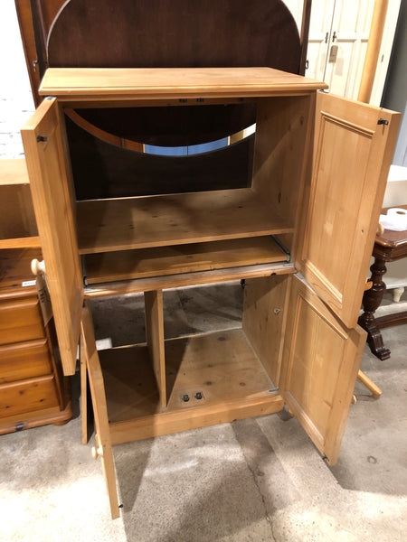 Pine Computer Cupboard