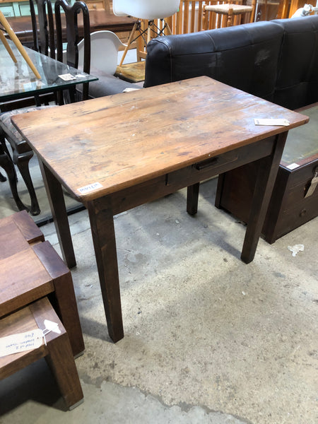 Small Antique Rustic Pine Desk