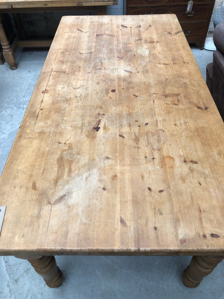 Large Pine Farmhouse Dining Table