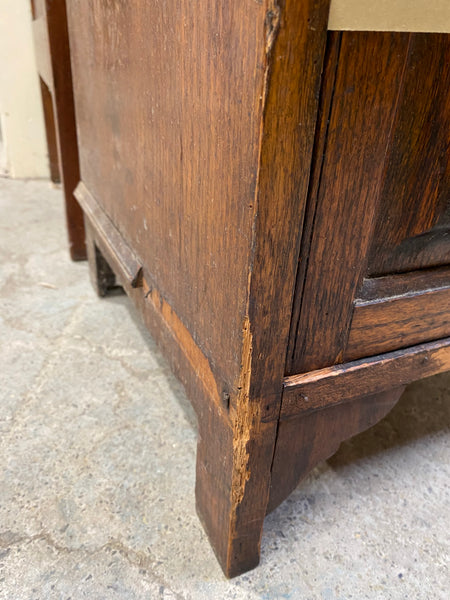 Oak Pot Stand Bedside Cabinet