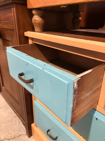 Vintage Painted 2 over 2 Chest of Drawers