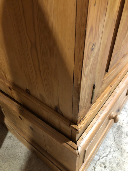 Rustic Pine Double Wardrobe