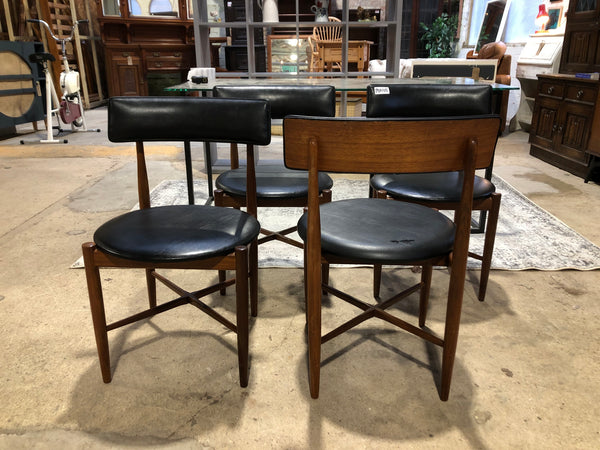 Set of 4 G-Plan Mid Century Teak Dining Chairs
