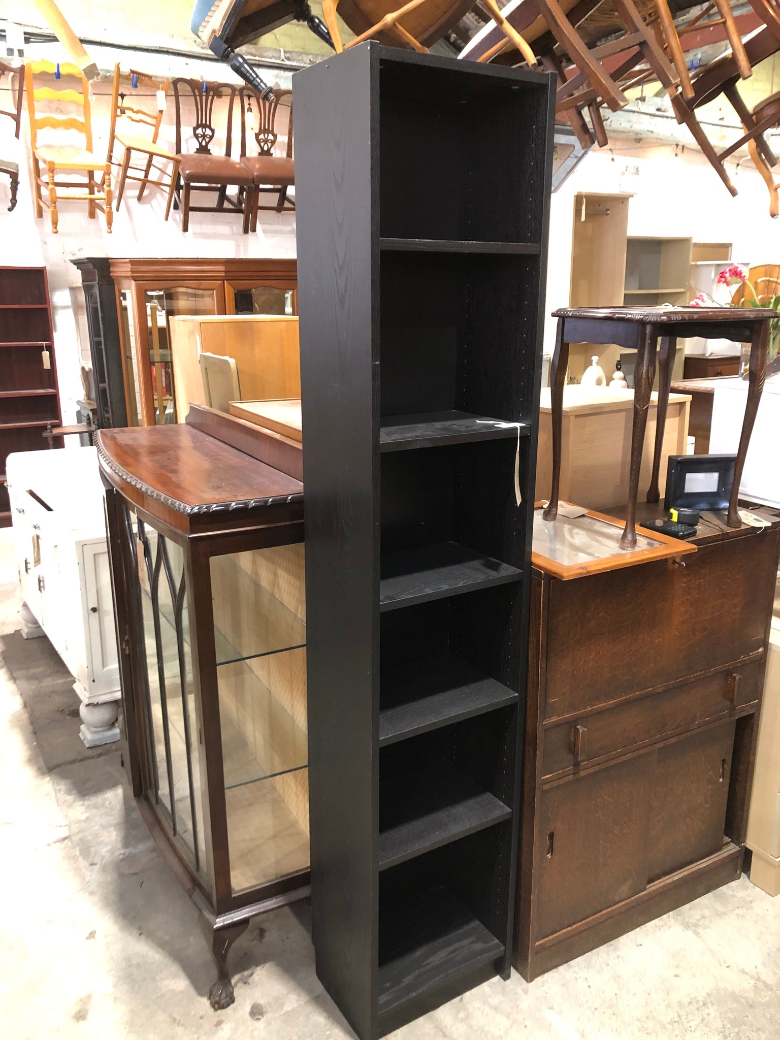 Tall Slim Black IKEA Billy Bookcase