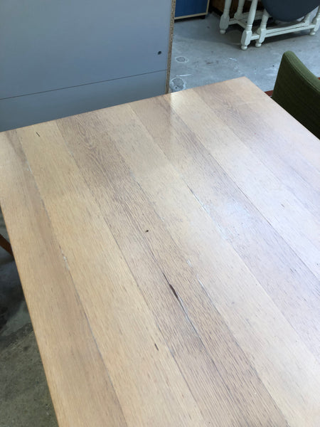 Light Wood Veneer Dining Table