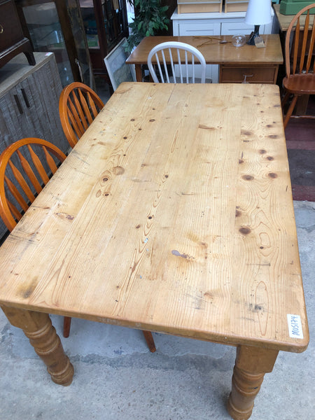 Rustic Pine Farmhouse Table