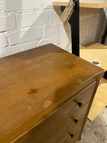 GHC - Vintage Oak Lebus Chest of Drawers