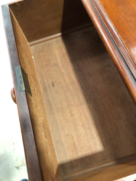Flamed Mahogany 2 over 3 Chest of Drawers