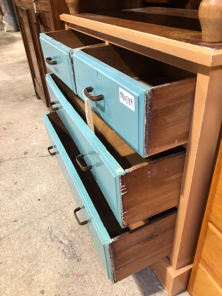 Vintage Painted 2 over 2 Chest of Drawers