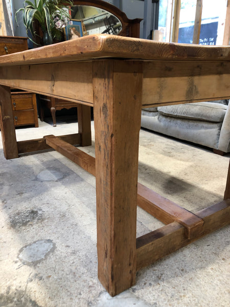 Rustic Farmhouse Solid Pine Dining Table