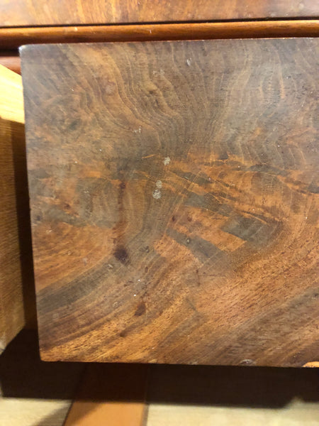 GHC - Flamed Mahogany & Walnut 2 over 3 Chest of Drawers