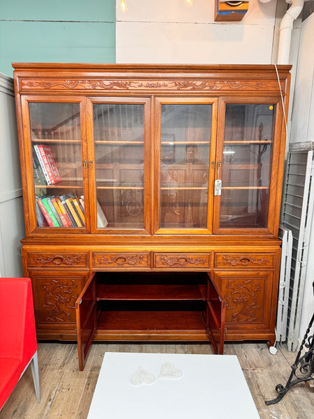 GHC - Vintage Wooden Display Cabinet / China Hutch