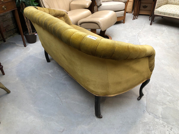 GHC - 19th Century Mustard Button Back Sofa