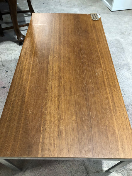 Veneer & Metal Coffee Table