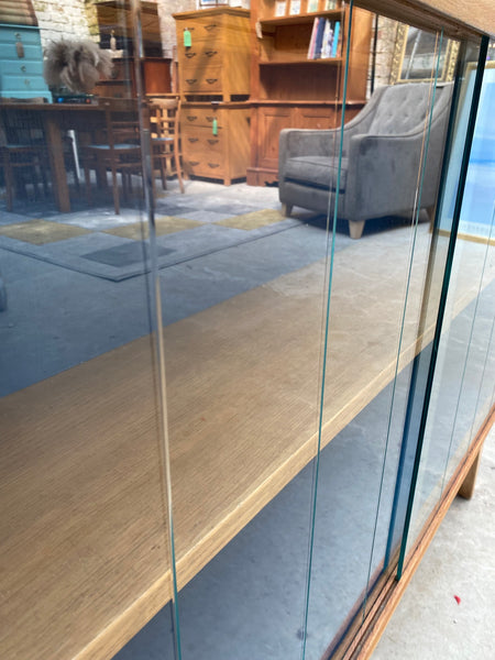 Small Vintage Glazed Bookcase