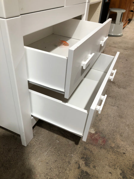 REF - White Wardrobe with 2 Drawers