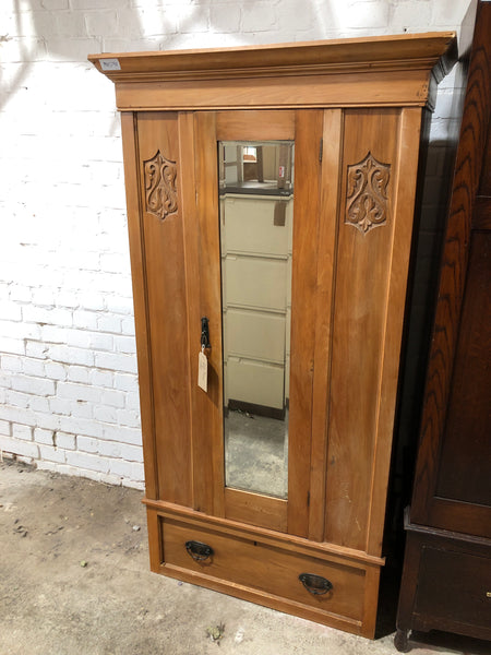 Rustic Pine Single Wardrobe