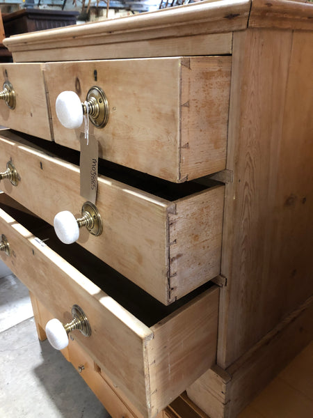 Pitch Pine Two over Two Chest of Drawers