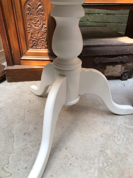 Small Painted Round Pedestal Dining Table