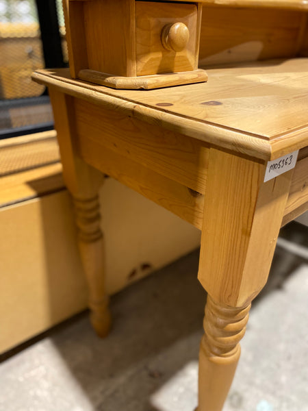Pine Two Drawer Dressing Table & Mirror
