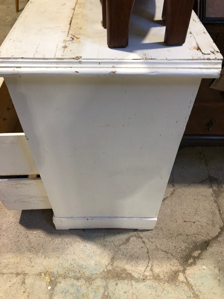White Painted Pine Chest of 3 Drawers