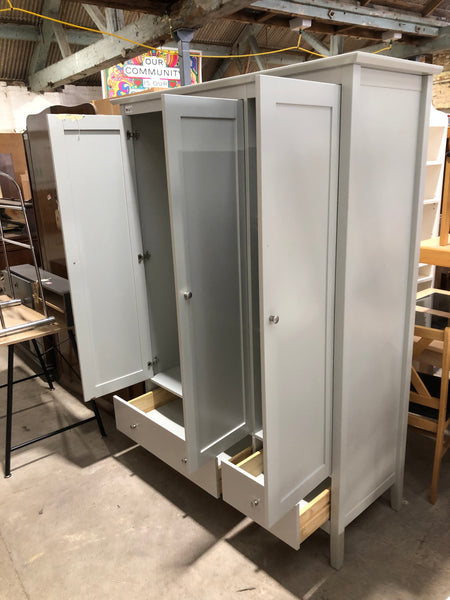 Grey Triple Wardrobe