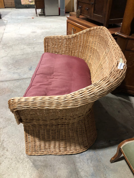 Wicker Two Seater Sofa