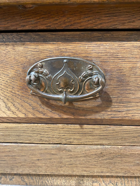 Oak Dresser with Mirror Back