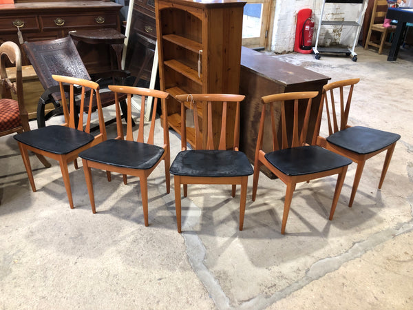 GHC - Set of 5 Mid Century Dining Chairs