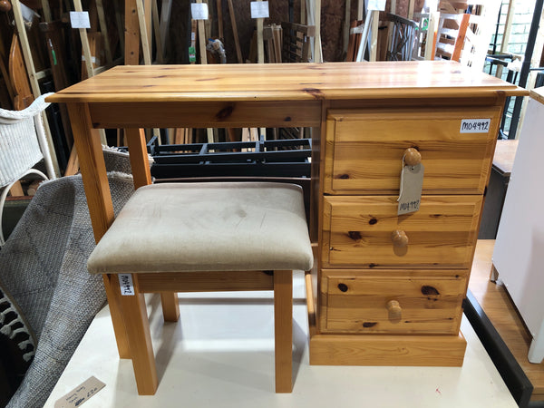Pine Dressing Table & Stool