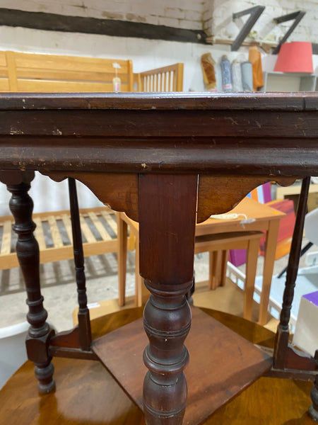 Octagonal Oak Side Table