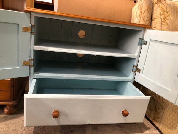 Blue Painted Cabinet