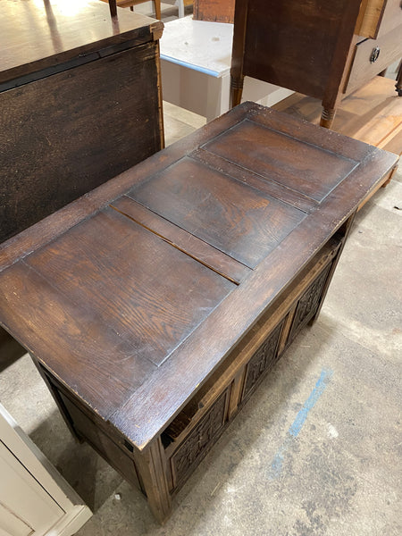Antique Oak carved Monk’s Bench