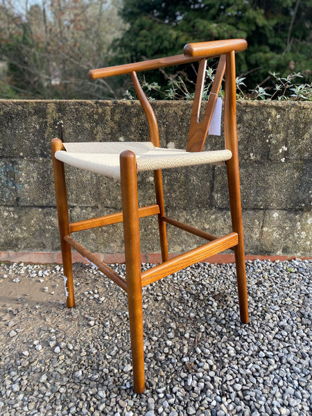 Mid Century Modern Wishbone Barstool