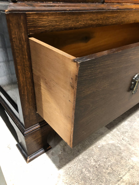Vintage Oak Art Deco Wardrobe