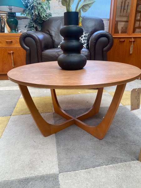 Teak Mid Century Round Coffee Table GHC