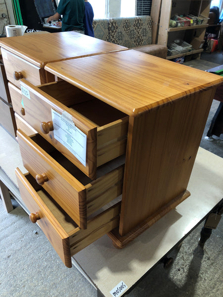 REF - Pair of Pine Bedside Tables