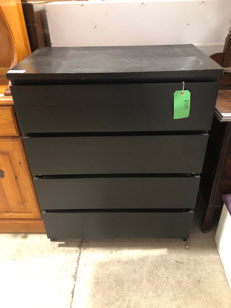 Black Chest of Drawers - REF