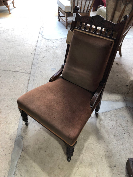 Antique Fireside Salon Chair