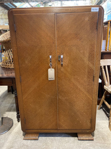 Vintage Art Deco Compact Wardrobe