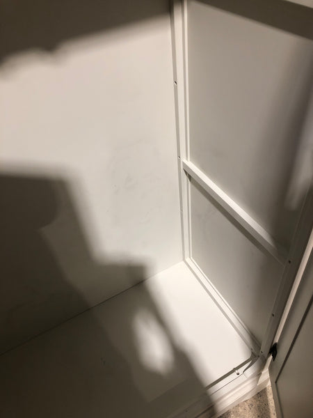 French Style Grey Double Wardrobe