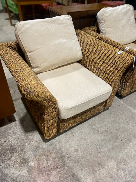 Pair of Wicker Armchairs