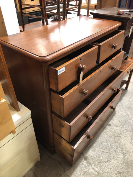 Large Antique 2 over 3 Chest of Drawers