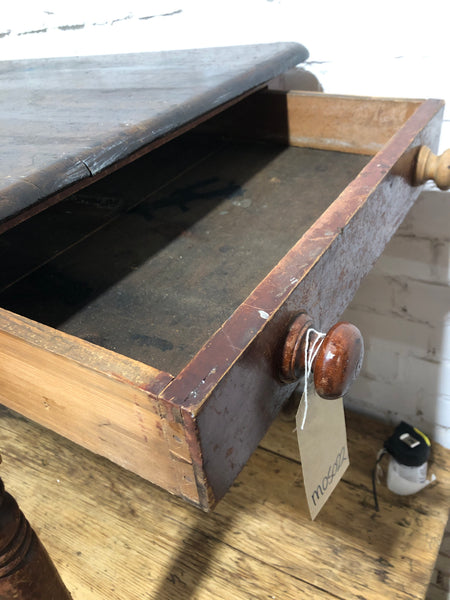 Antique Stained Farmhouse Kitchen Table