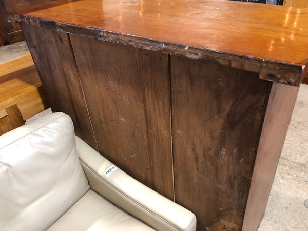 Victorian Mahogany & Walnut Bowfront Chest of Drawers