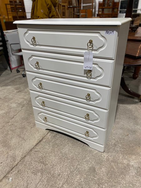 White Tallboy Chest of Drawers